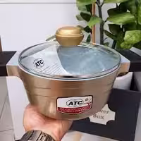 سرویس قابلمه 15 پارچه ای تی سی atc مدل A117 رنگ طلایی