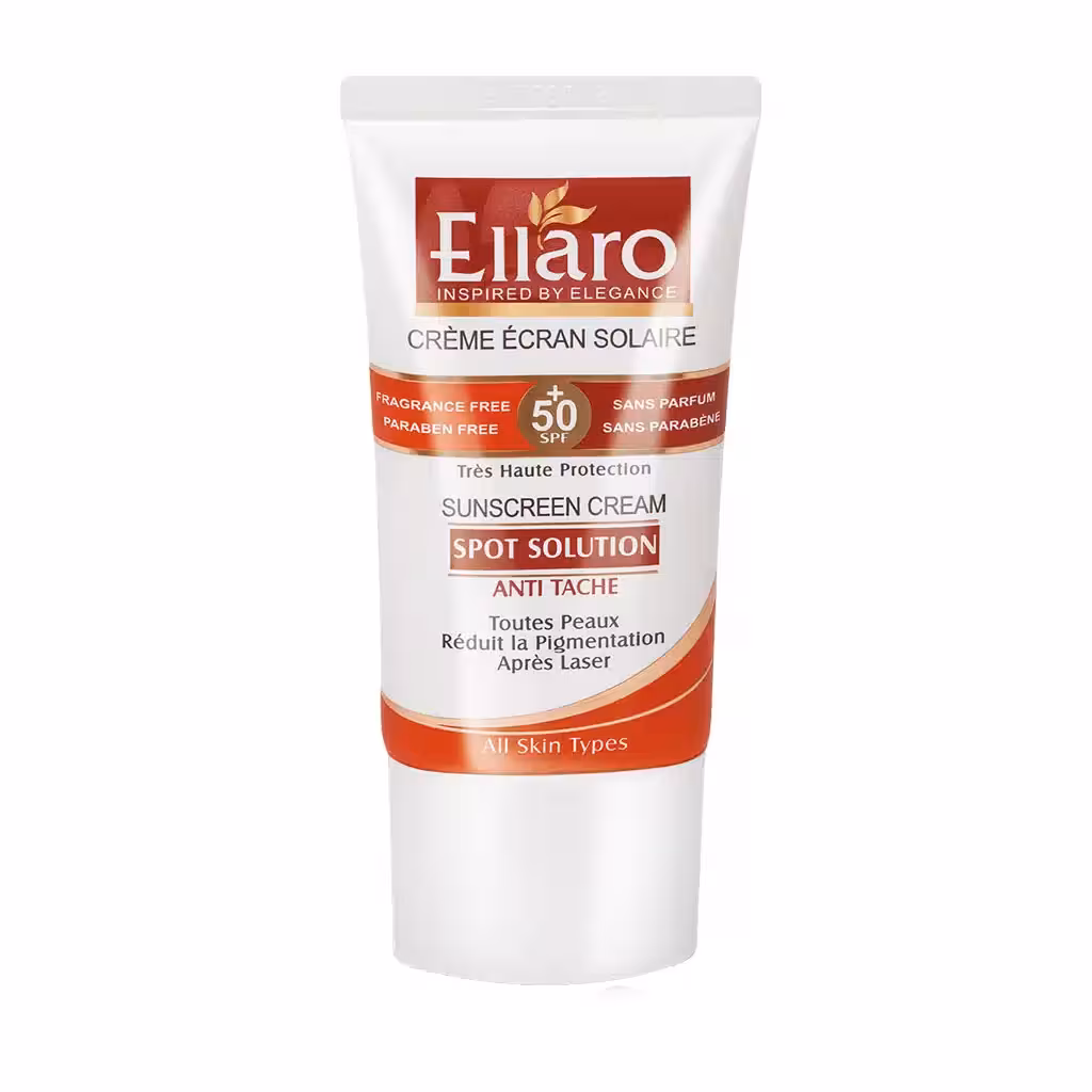 کرم ضد آفتاب بی رنگ مدل اسپات سولوشن SPF50 الارو