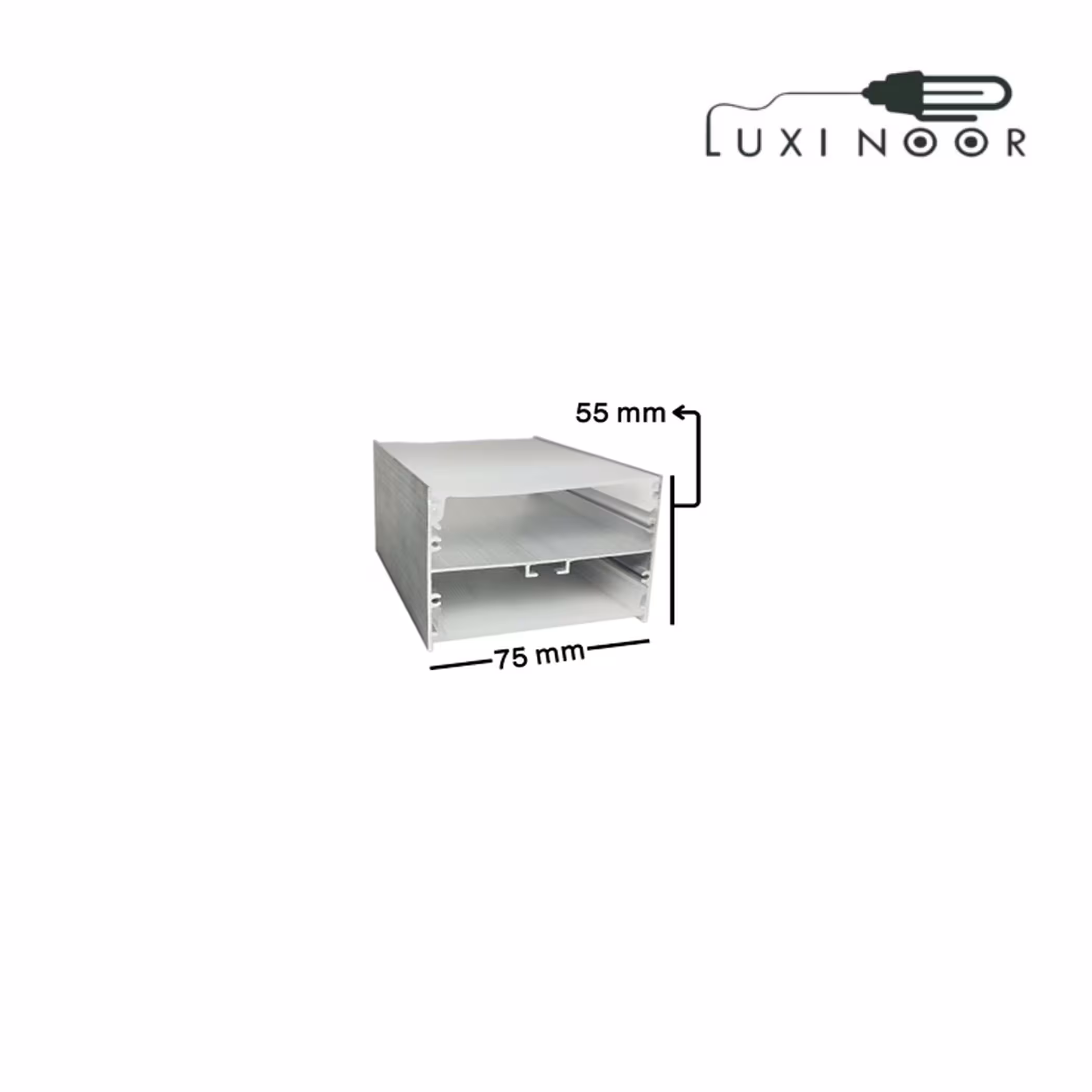 پروفیل چراغ خطی لاینر آویز دو طرف نور چهار لاین- کد 85