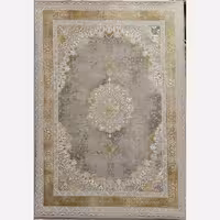 فرش 1200 شانه ماشینی کاشان طرح ترمه طلایی 9متری(باارسال رایگان)