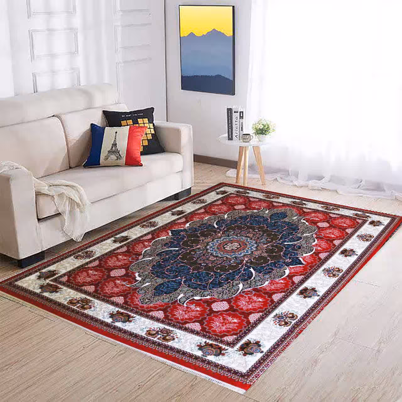 فرش ماشینی9متری ارزان قیمت 440شانه  طرح چکاوک(ارسال رایگان)