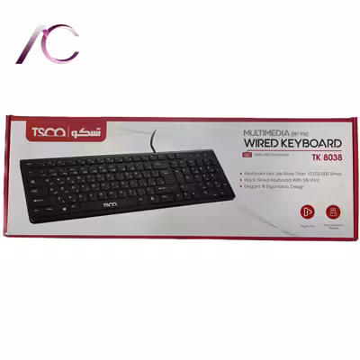 کیبورد تسکو مدلKEYBOARD TSCO TK 8038