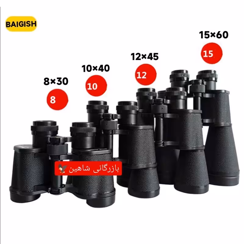 دوربین شکاری روسی بایگیش BaiGish 8  30 WA   لنز کریستالی یاقوتی