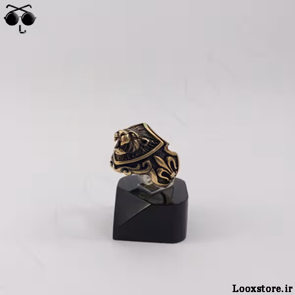 انگشتر خفن طرح کله شیر طلاروس