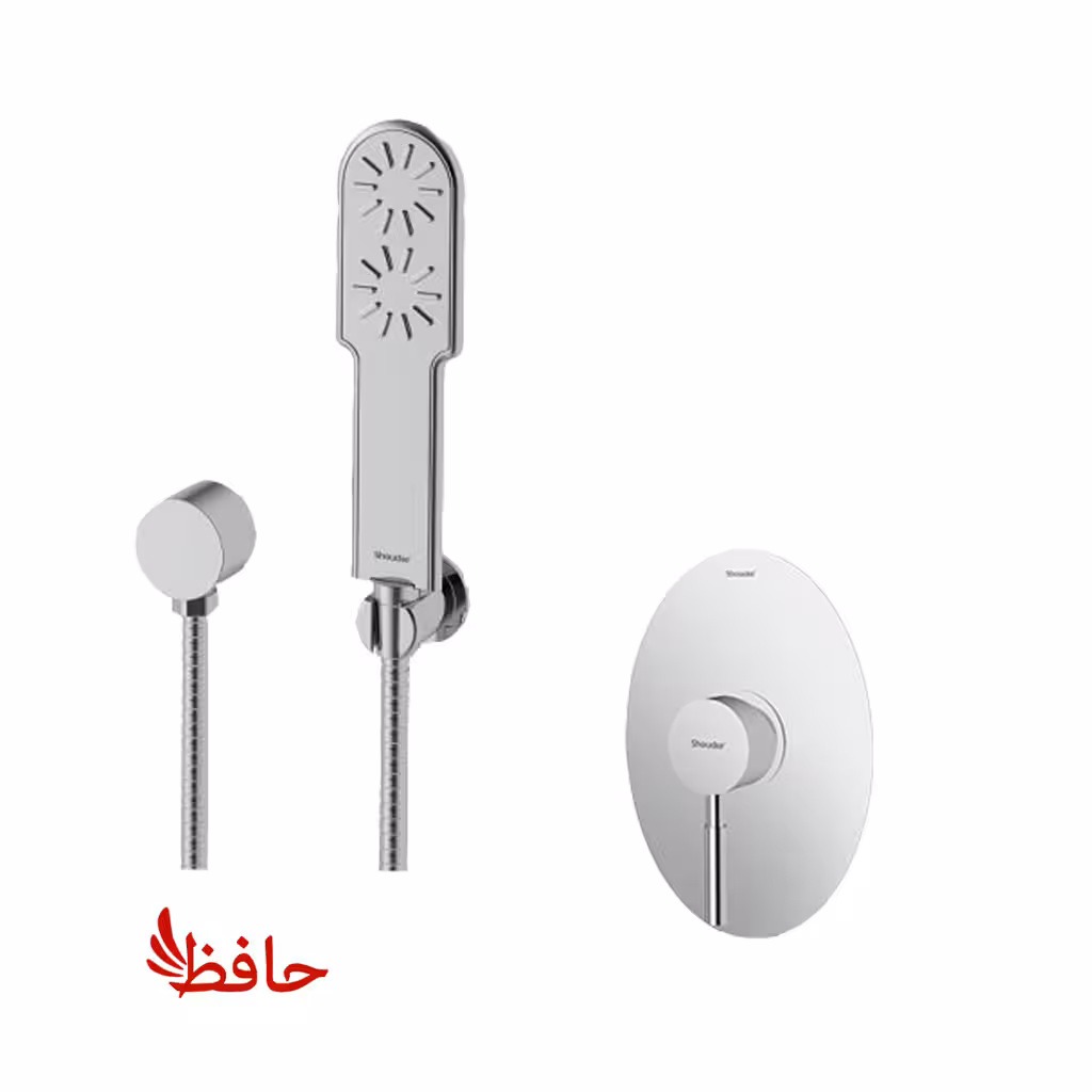 شیر حمام توکار شودر مدل روگن کروم تیپ 2 BRASS