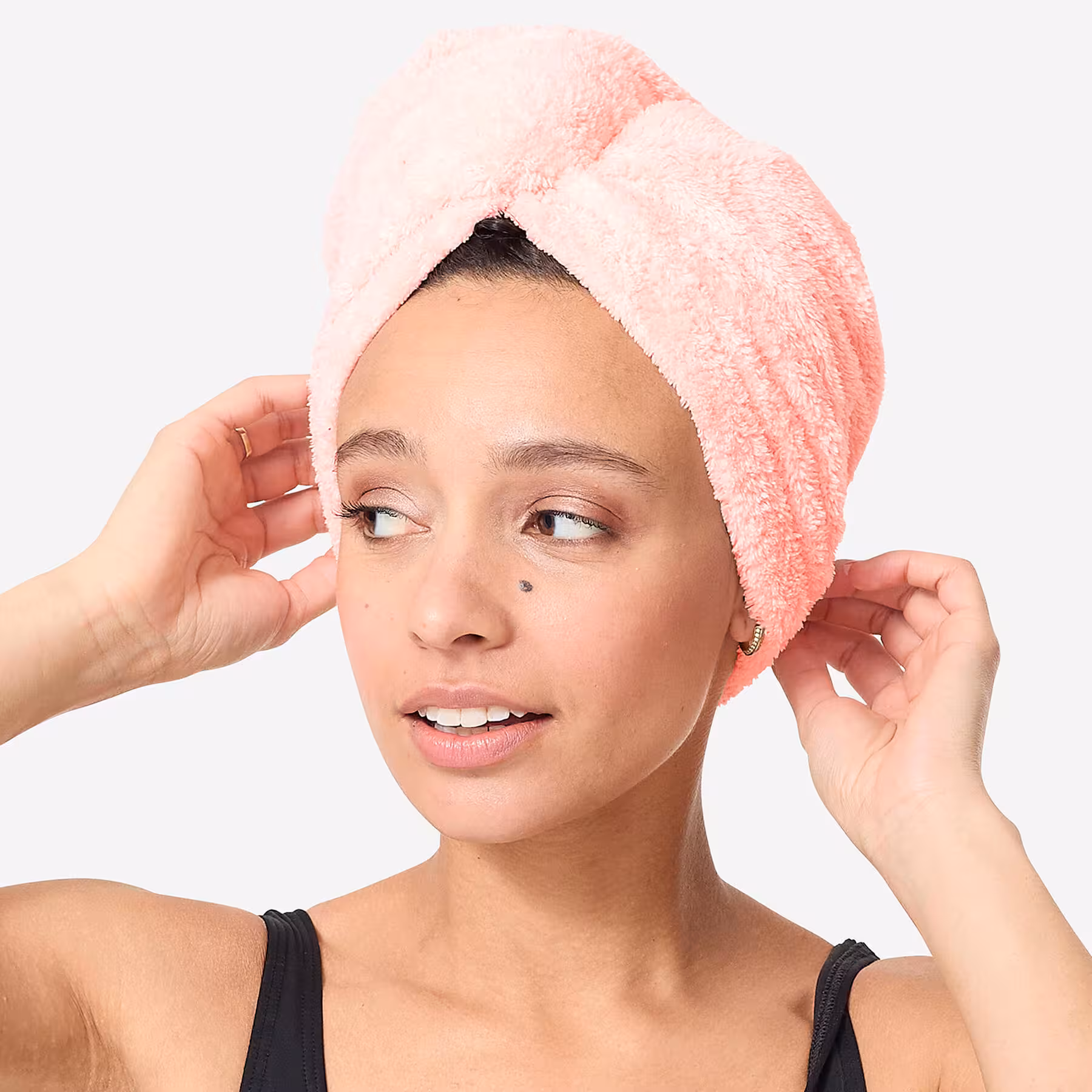 حوله سر نابایجی مایکروفایبر دکتلون – صورتی Nabaiji Microfiber Hair Towel – Light Pink