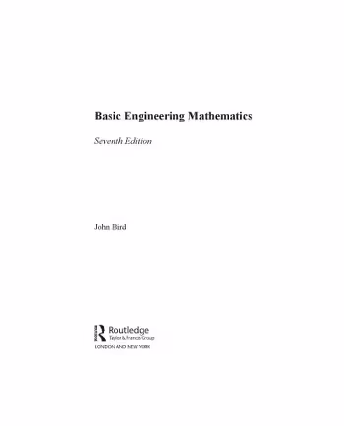 خرید و دانلود نسخه کامل کتاب Basic Engineering Mathematics