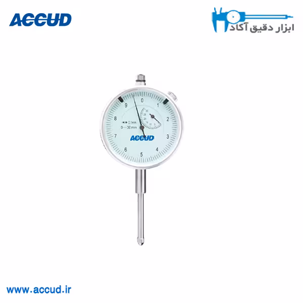 ساعت اندیکاتور 0/1 میلی متر Accud (آکاد) مدل 230-010-11