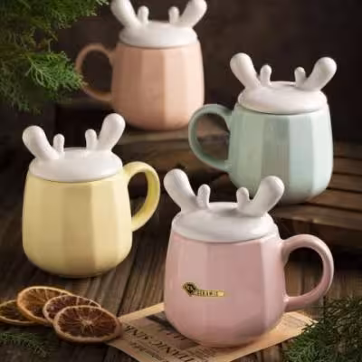ماگ طرح گوزن رنگی RK