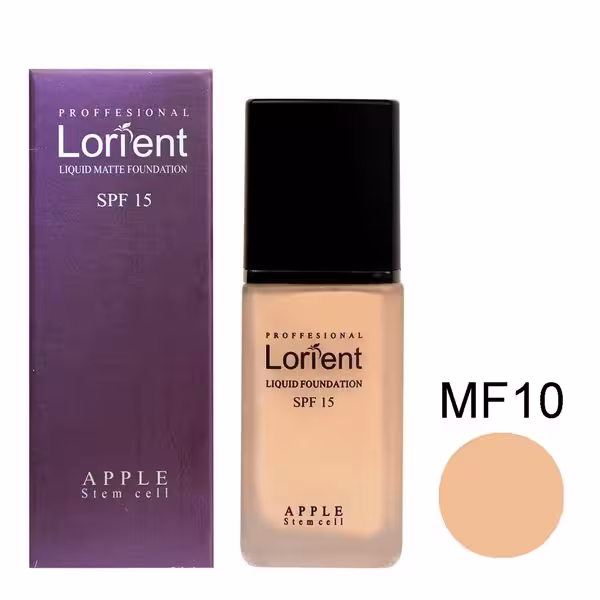 کرم پودر مایع مات لورینت شماره MF10 حجم 30 میل Lorient