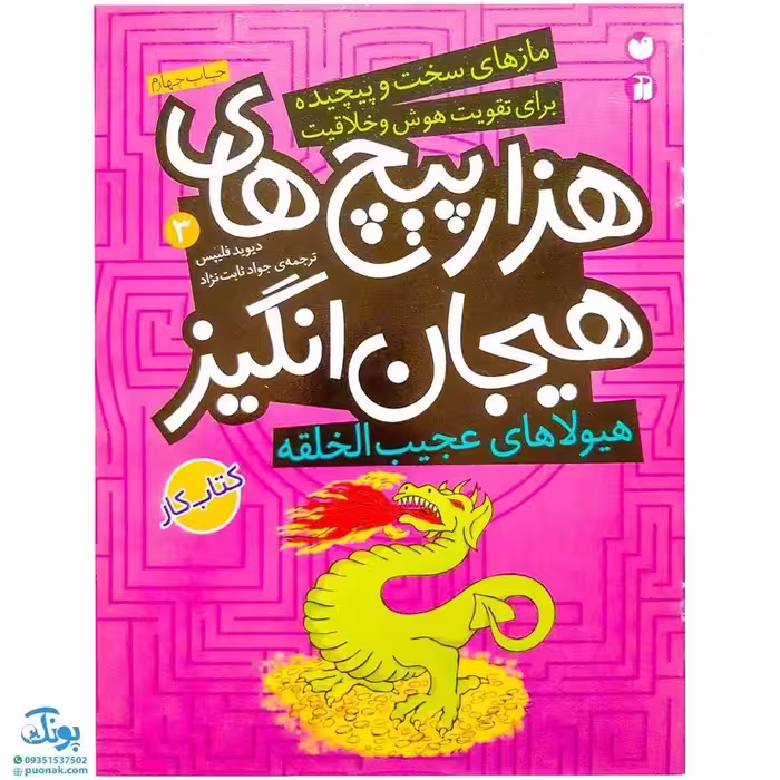 کتاب هیولاهای عجیب الخلقه در هزار پیچ‌های هیجان انگیز (مجموعه مازهای سخت و پیچیده برای تقویت هوش و خلاقیت 3)