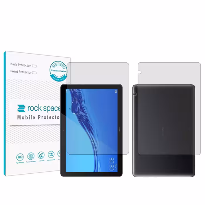محافظ صفحه نمایش شفاف راک اسپیس مدل HyGEL مناسب برای تبلت هوآوی Mediapad T5 به همراه محافظ پشت گوشی