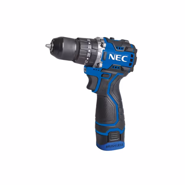 دریل شارژی 16.8 ولت براشلس ان ای سی مدل 1677