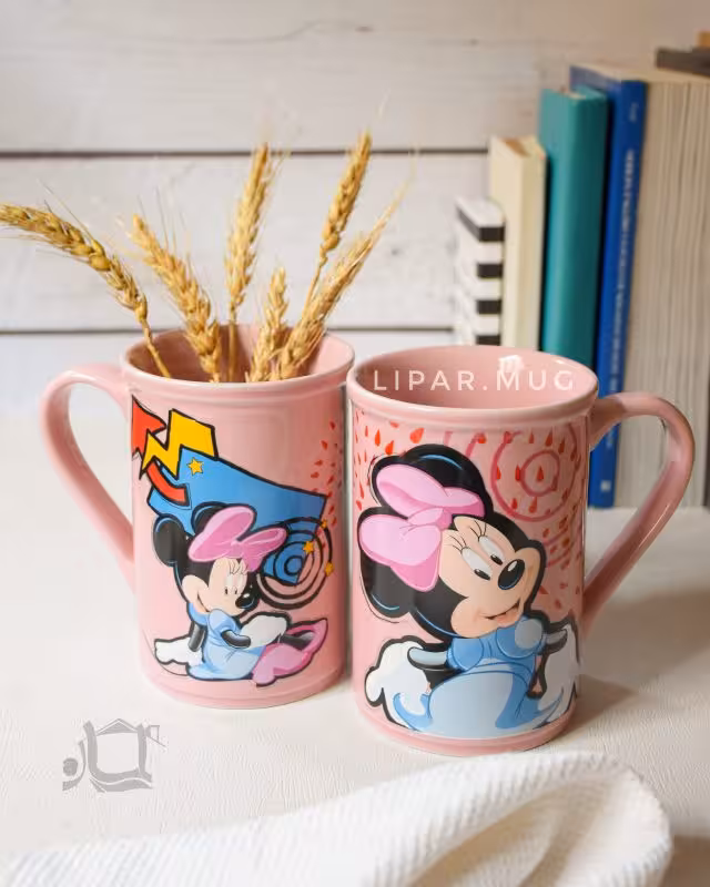 ماگ اورجینال دیزنی طرح مینی صورتی