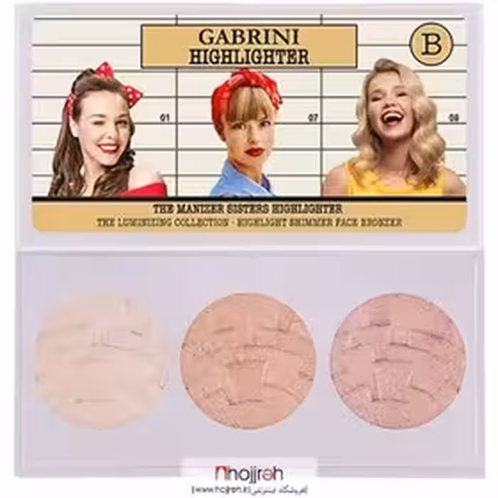 پالت هایلایتر سه عددی سری B گابرینی