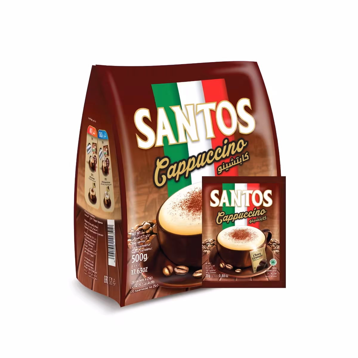 کاپوچینو سانتوس Santos بسته 20 عددی