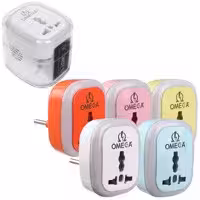 تبدیل 3به2 برق LED دار امگا M101