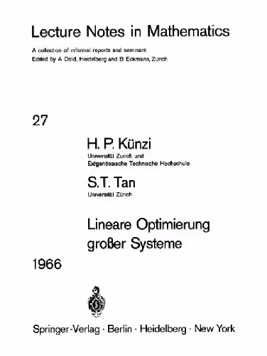 خرید و دانلود نسخه کامل کتاب Lineare Optimierung grosser Systeme