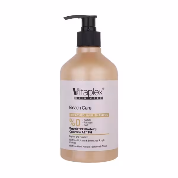 شامپو مناسب موهای دکلره شده ویتاپلکس 500 میلی لیتر | Vitaplex Bleach Care Hair Shampoo 500 ml