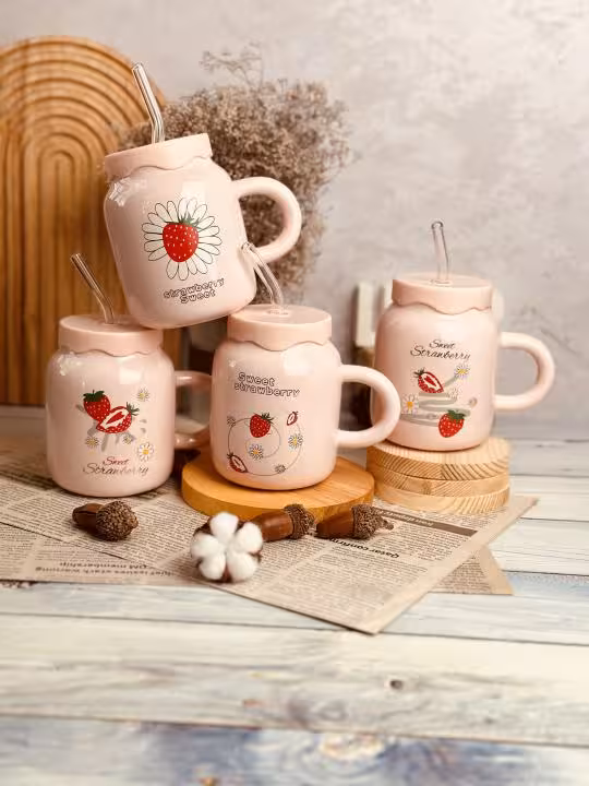 ماگ اسموتی نی دار توت فرنگی کد 4886