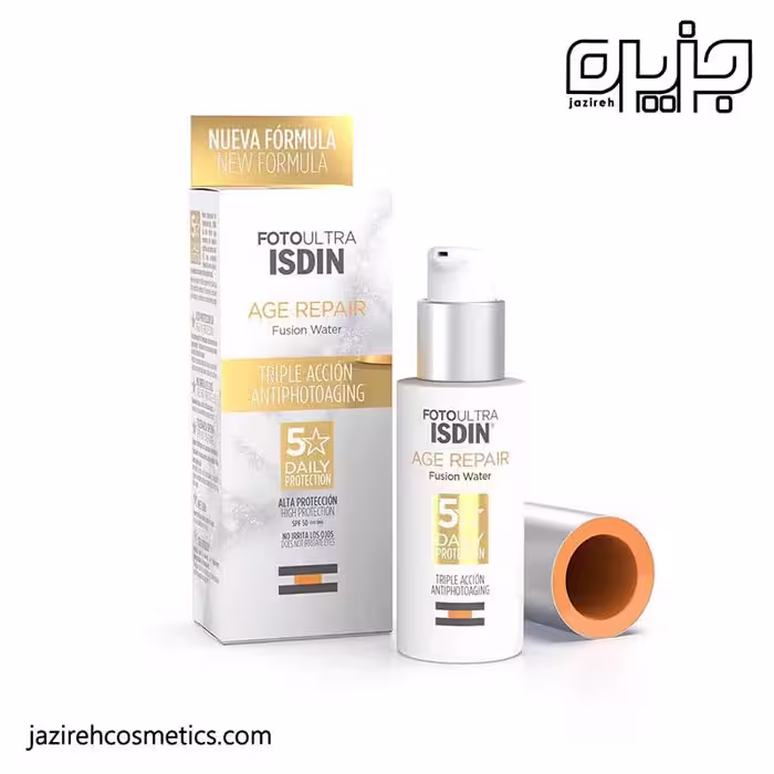 ضد آفتاب فیوژن واتر با خاصیت جوان سازی بی رنگ spf50 حجم 50 میل ایزدین - Isdin
