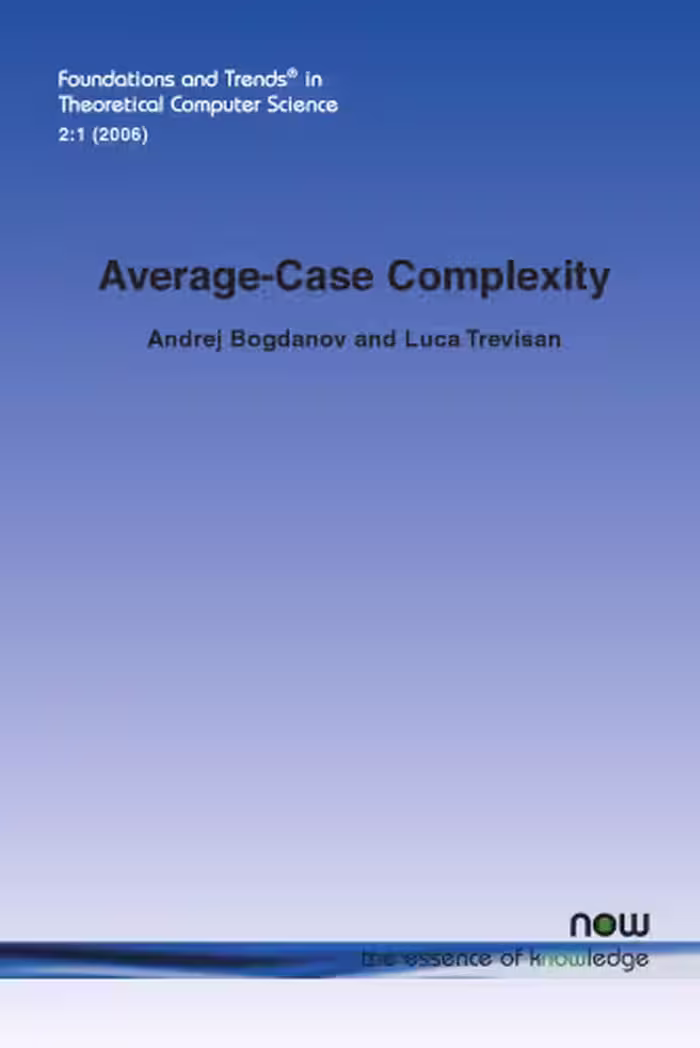 خرید و دانلود نسخه کامل کتاب Average-case complexity