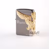 فندک زیپو مدل Pegasus (C) Gunmetal 11000