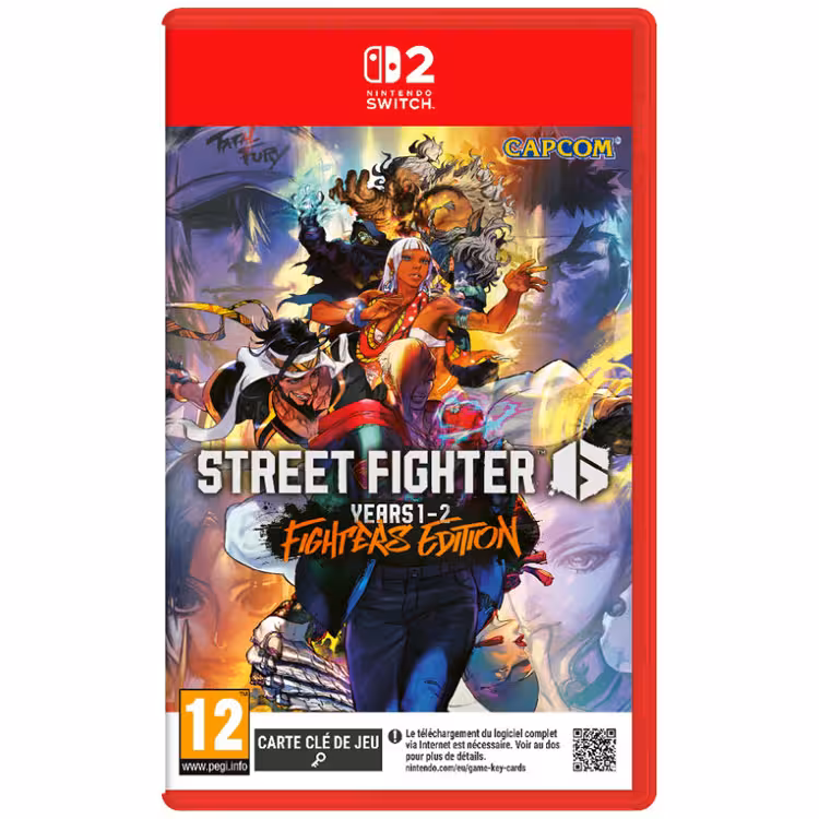 Street Fighter 6 Years 1-2 Fighters Edition Game Key Card – Nintendo Switch 2