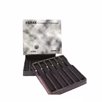 زغال طراحی پژواک مدل compressed charcoal کد 82496 بسته 12 عددی
