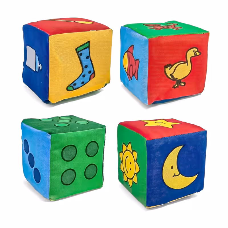 مکعب ابری 4 عددی فرفره های رنگی