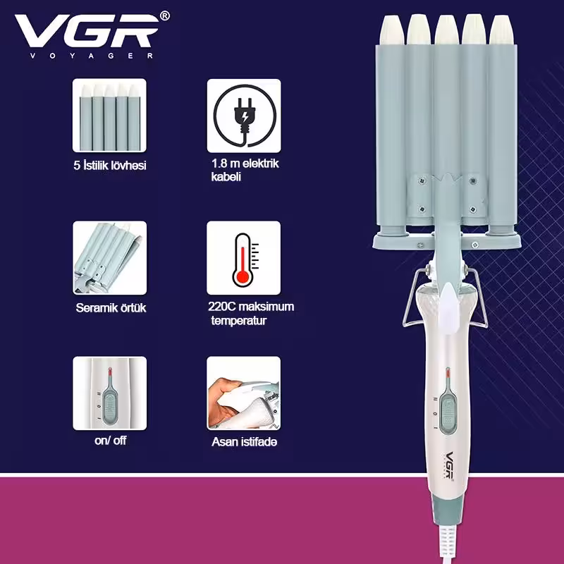 فر کننده مو وی جی ار مدل V-597