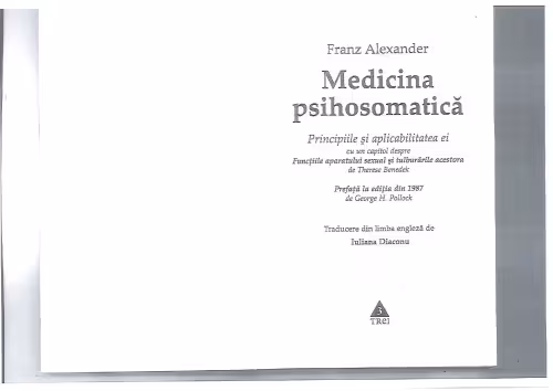 خرید و دانلود نسخه کامل کتاب Medicina psihosomatica