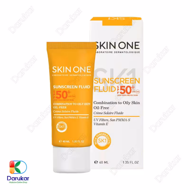فلوئید ضد آفتاب پوست مختلط و چرب اسکین وان SPF50 حجم 40 میلی لیتر