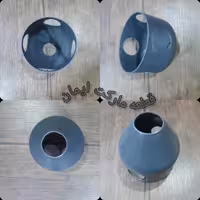 پوسته(کلاهک) چهارشاخ پایه پنکه گوسونیک ومشترک رنگ طوسی