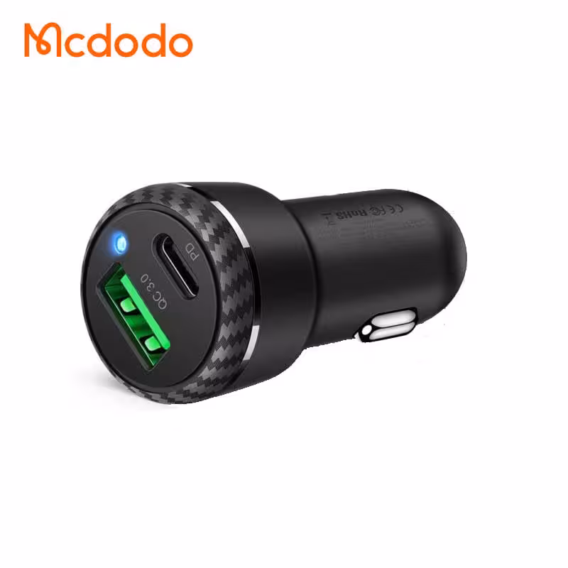 شارژر فندکی فست شارژ 38 واتی مک دودو مدل MCDODO CC-5970