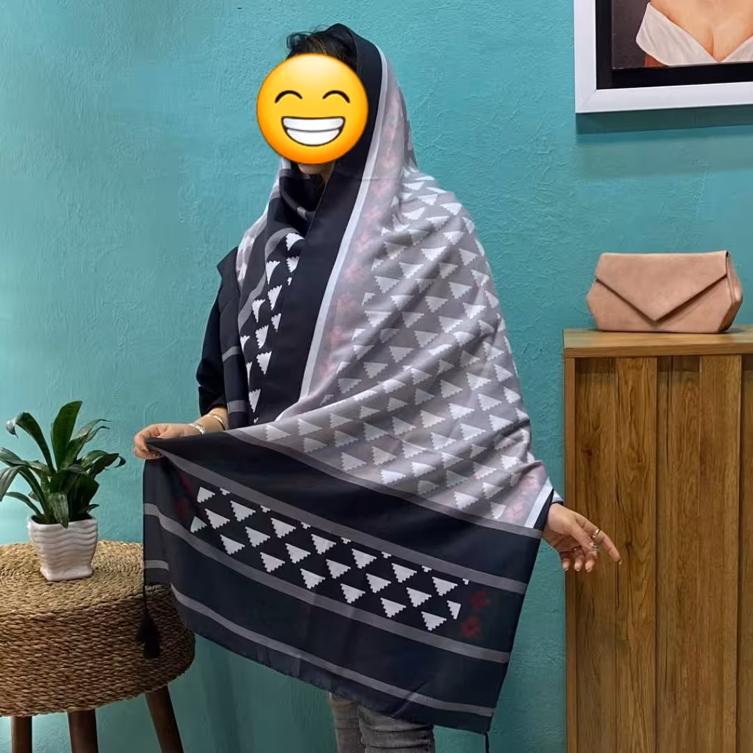 شال موهر منگوله دار دوخت 5