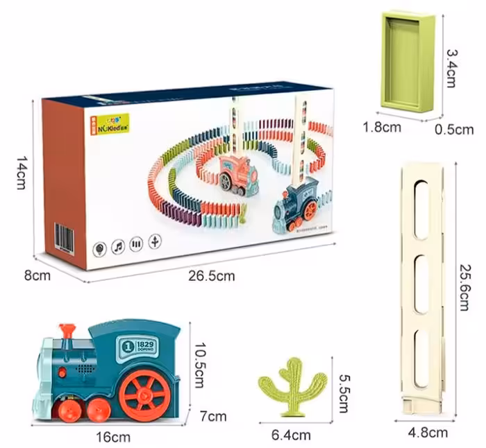 قطار بازی مدل دومینو ساز طرح موزیکال کد 8089-C