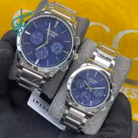 خرید ست ساعت زنانه و مردانه سیتیزن اسپشیال سه موتوره فعال کیفیت عالی ساخت ژاپن استیل رنگ ثابت کد 2116075 - ردگل