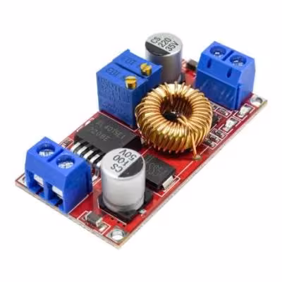 مجموعه 2 عددی ماژول مبدل DC-DC کاهنده 5 آمپر XL4015 با کنترل شارژ باتری