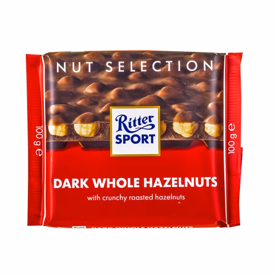 شکلات تلخ فندقی ریتر اسپرت وزن 100 گرم