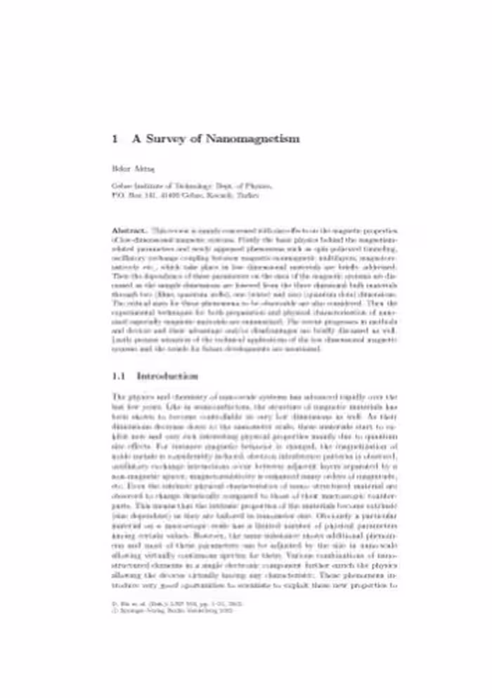 خرید و دانلود نسخه کامل کتاب Nanostructured Magnetic Materials and Their Applications