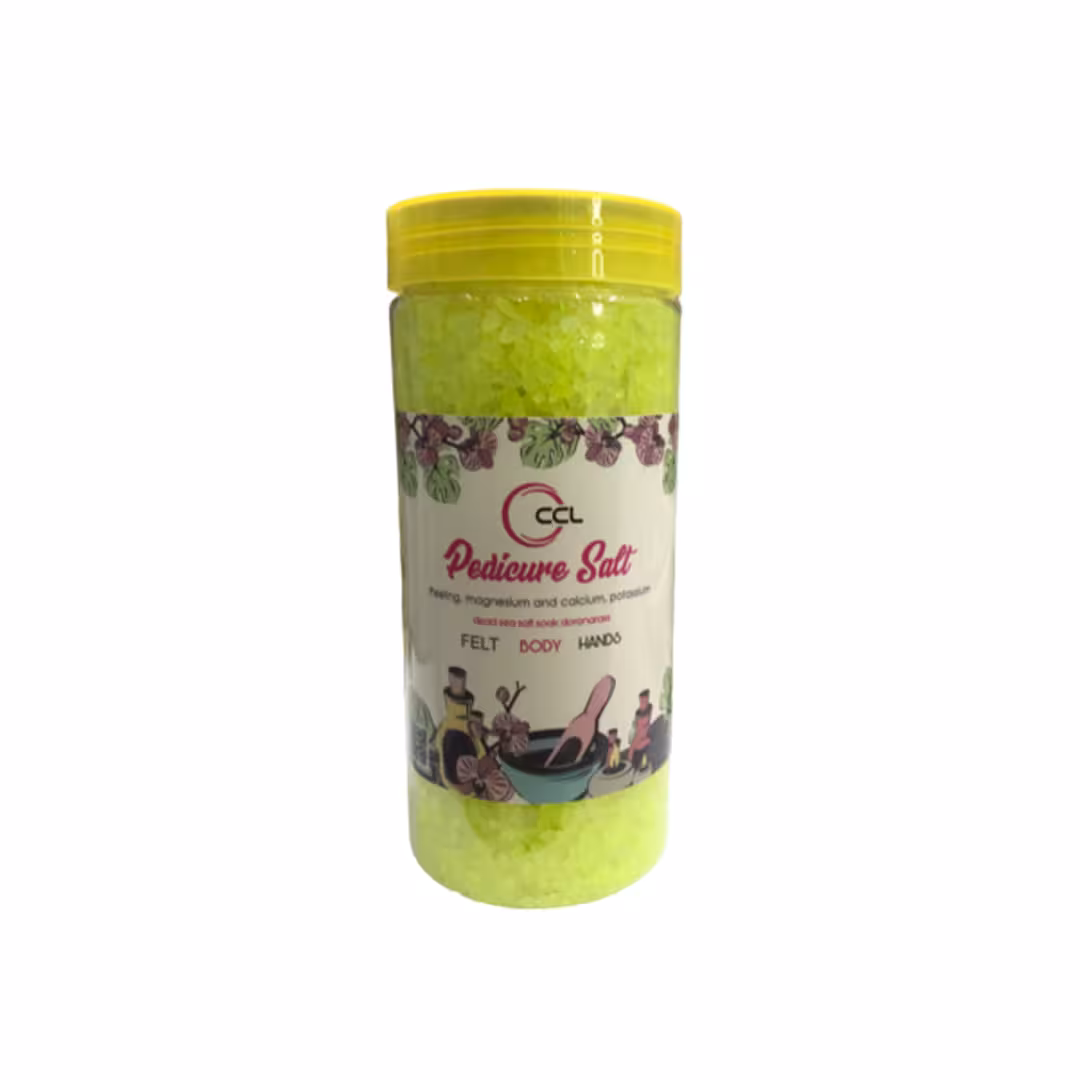 نمک پدیکور سی سی ال CCL حجم 850 گرم سبز روشن