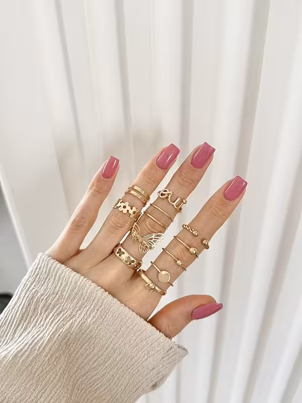 پک انگشتر طرح پروانه