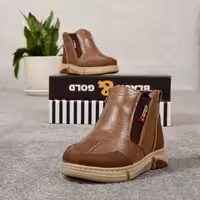 نیم بوت پسرانه گوهر کد 344112 رنگ قهوه ای سایز 25 تا 28