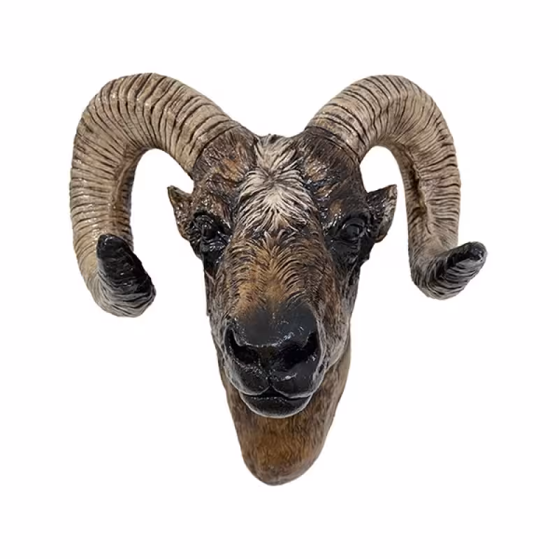 مجسمه مدل دیواری طرح سر قوچ کد 170