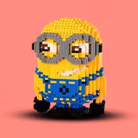 لگوی بزرگ نیم متری با 1849 قطعه طرح (مینیون ها - دو چشم)