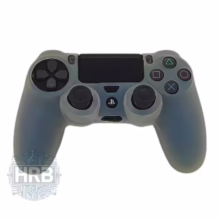 روکش دسته ژله ای PS4 طرح White Silicone