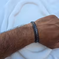 دستبند بنگل حصیری دودی