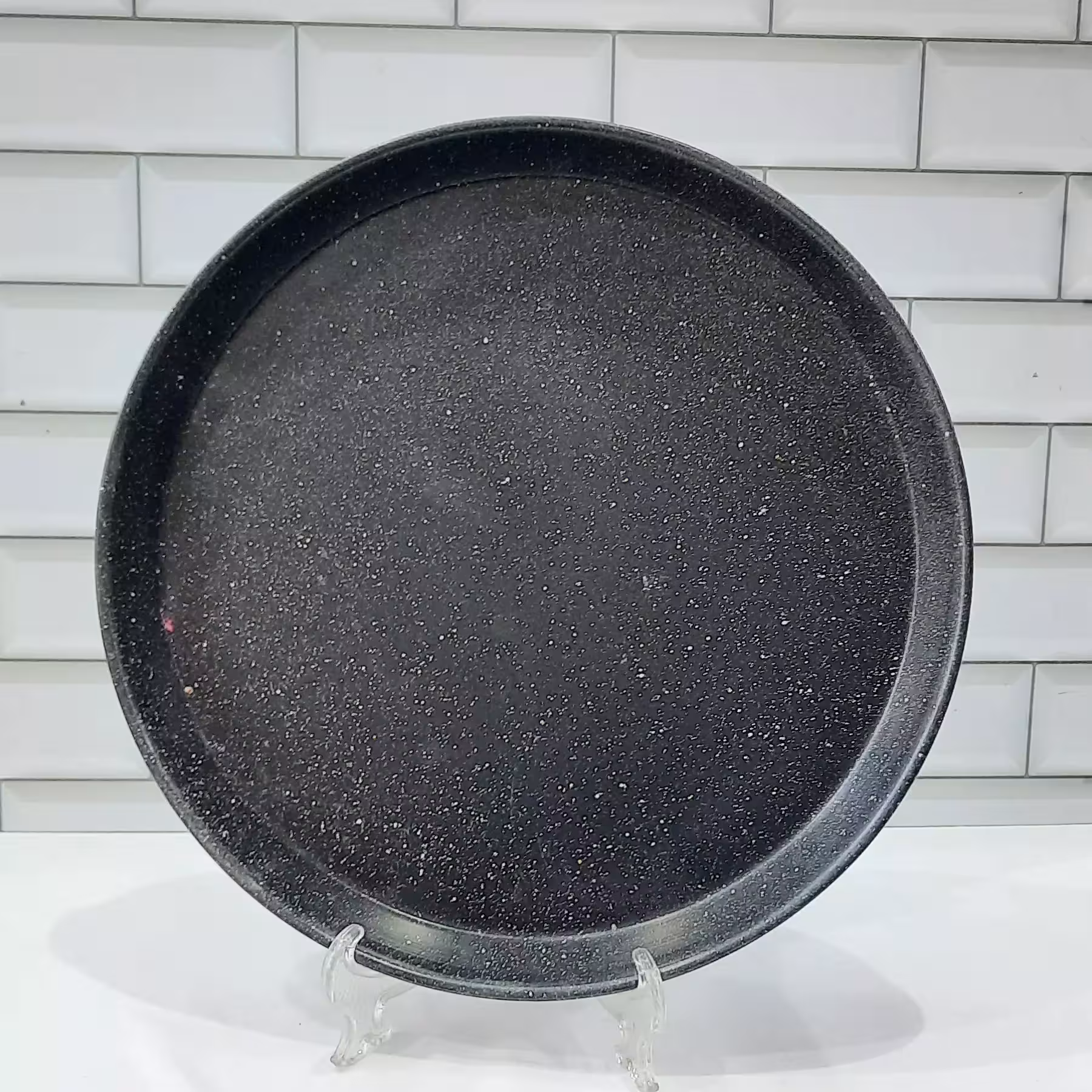 قالب پیتزا لبه 32 سانت عمق 3 سانت جنس تفلون گرانیتی