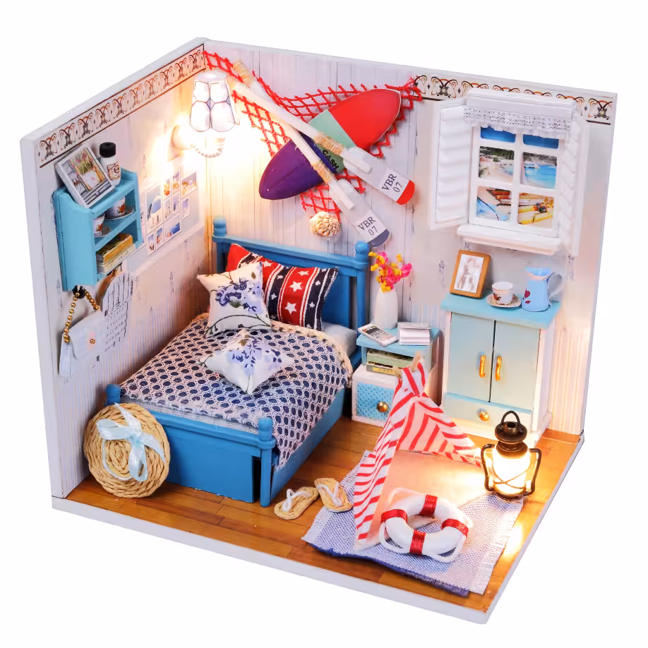 پازل 3بعدی خانه مینیاتوری مدل Brandon’s room (کد M010) R